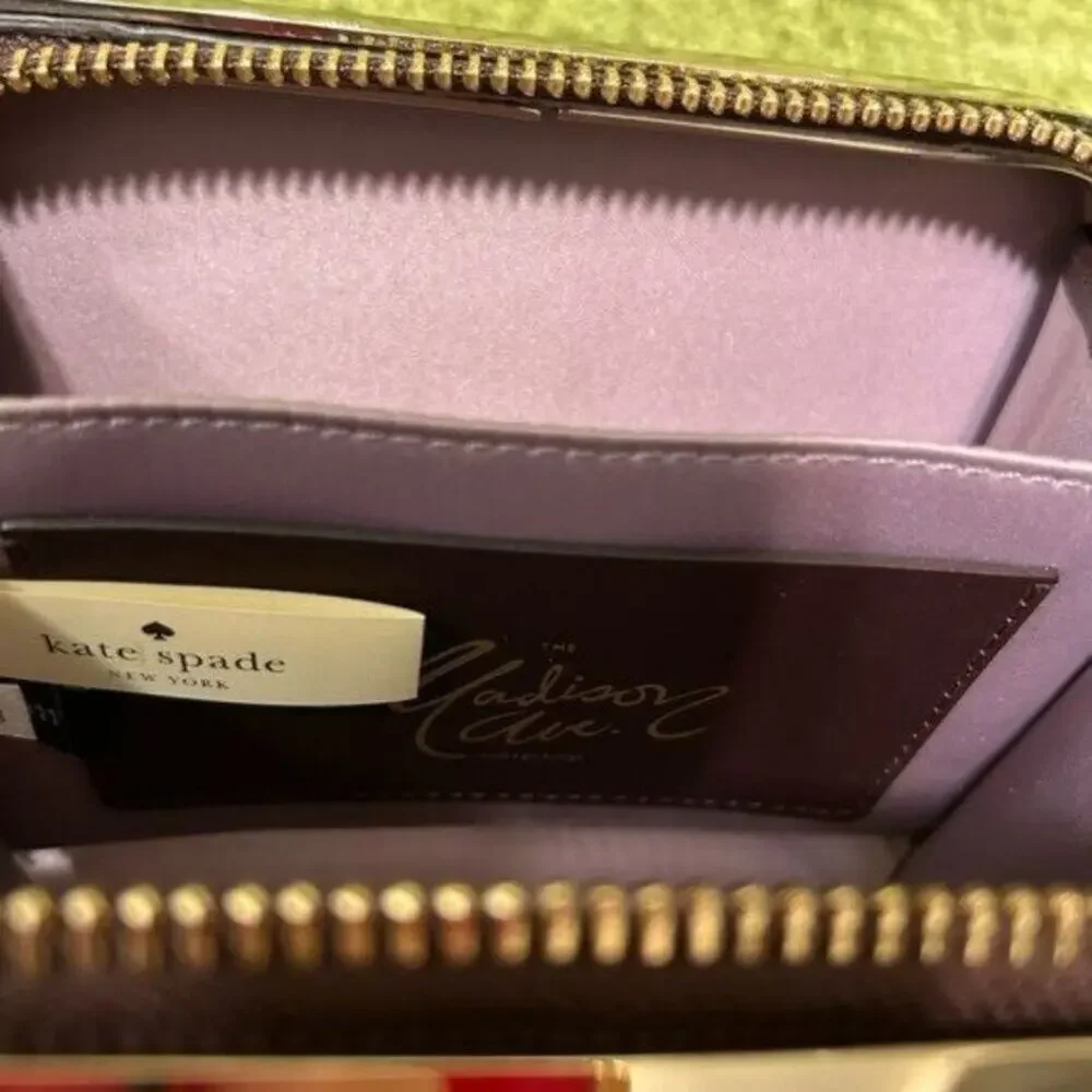 Kate Spade Madison Avenue Woodcrest Lane Zurie Tassel Floral Clutch Bag New